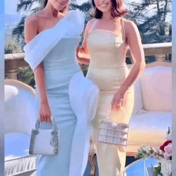 ZARA CREAM SATIN EFFECT MIDI DRESS - Picture 12 of 16